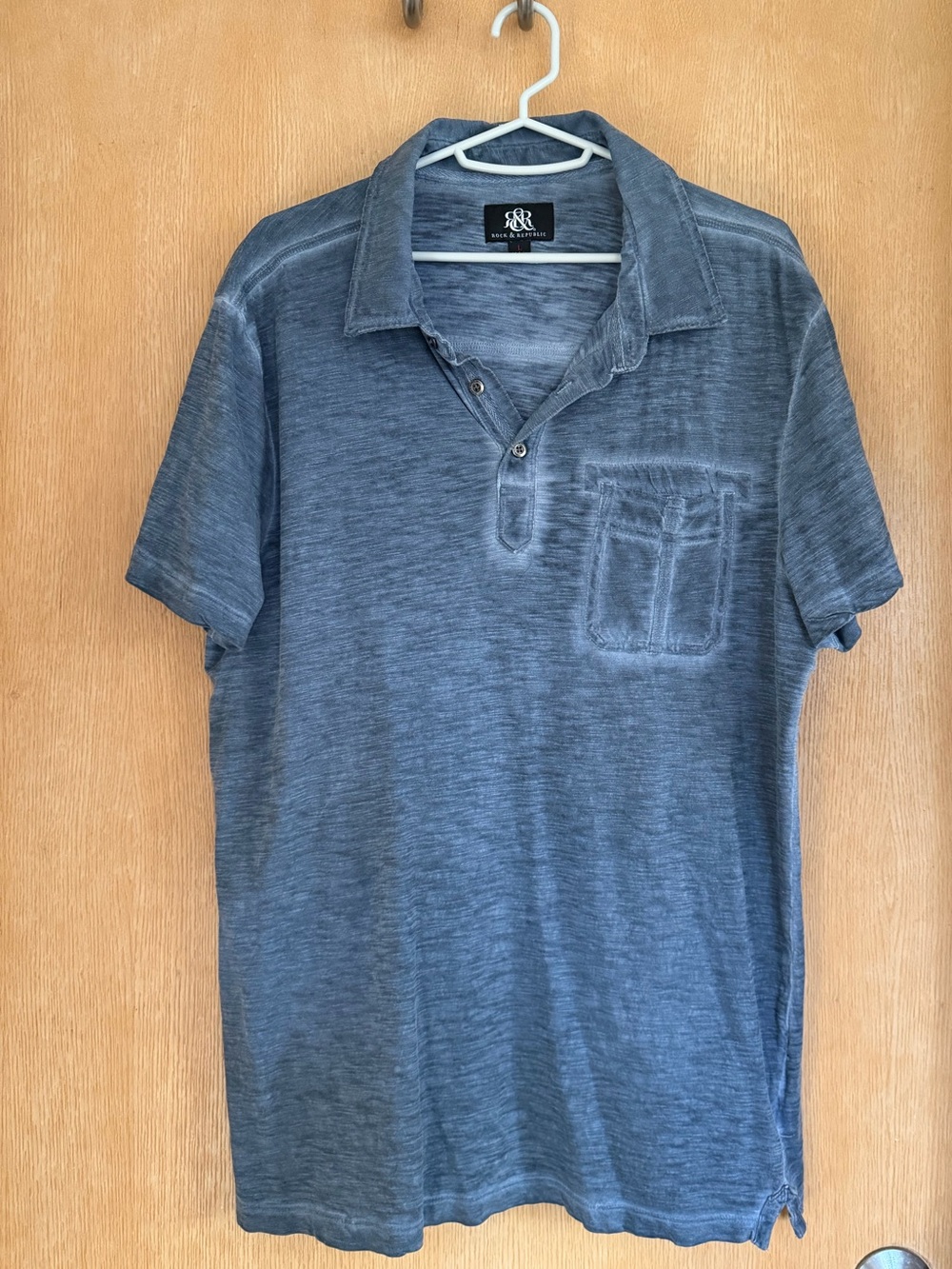 Men’s Rock Republic dark blue polo